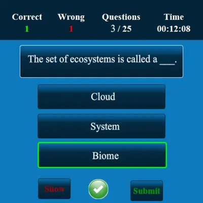 EcologyMCQ android App screenshot 1